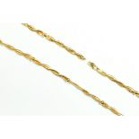 A 9CT GOLD ENTWINED NECKLACE, 17.2G