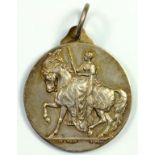 A SILVER PRIZE MEDAL OF THE SHIRE HORSE SOCIETY, BIRMINGHAM 1905,48G