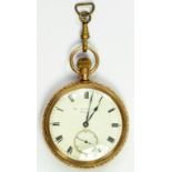 A 9CT GOLD KEYLESS LEVER WATCH, CHESTER 1913