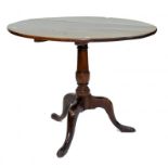 A GEORGE III MAHOGANY TRIPOD TABLE