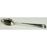 A GEORGE III SILVER GRAVY SPOON, OLD ENGLISH PATTERN, LONDON 1809, 4OZS