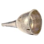 A GEORGE III SILVER WINE FUNNEL, LONDON 1808, 4OZS