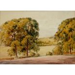 GEORGE SYKES NEAR ADDINGHAM BOLTON WOODS; LANDSCAPE, A PAIR, BOTH SIGNED ONE INSCRIBED VERSO,