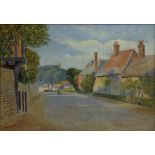 THOMAS LEESON ROWBOTHAM - BRAMBER SUSSEX, SIGNED, OIL ON BOARD