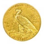 GOLD COIN.  UNITED STATES OF AMERICA, FIVE DOLLARS 1908