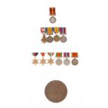 FAMILY GROUPS  Queen's South Africa Medal,  1914 Star with 5th Aug -22nd Nov 1914 clasp and silver