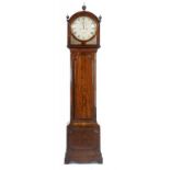 A GEORGE IV MAHOGANY EIGHT DAY LONGCASE CLOCK, C1820 the painted dial inscribed J GAMMAGE