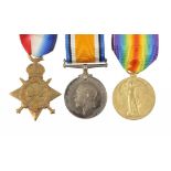 WORLD WAR ONE GROUP OF THREE 1914-15 Star, British War Medal and Victory Medal, 3241 PTE W