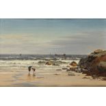 HENRY CHEADLE (1852-1910) THE EBB TIDE  signed and dated '92, oil on canvas laid on board, 22.5 x