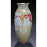 A PILKINGTON'S ROYAL LANCASTRIAN LUSTRE WARE VASE BY GORDON FORSYTH, 1906  painted with a dragon and