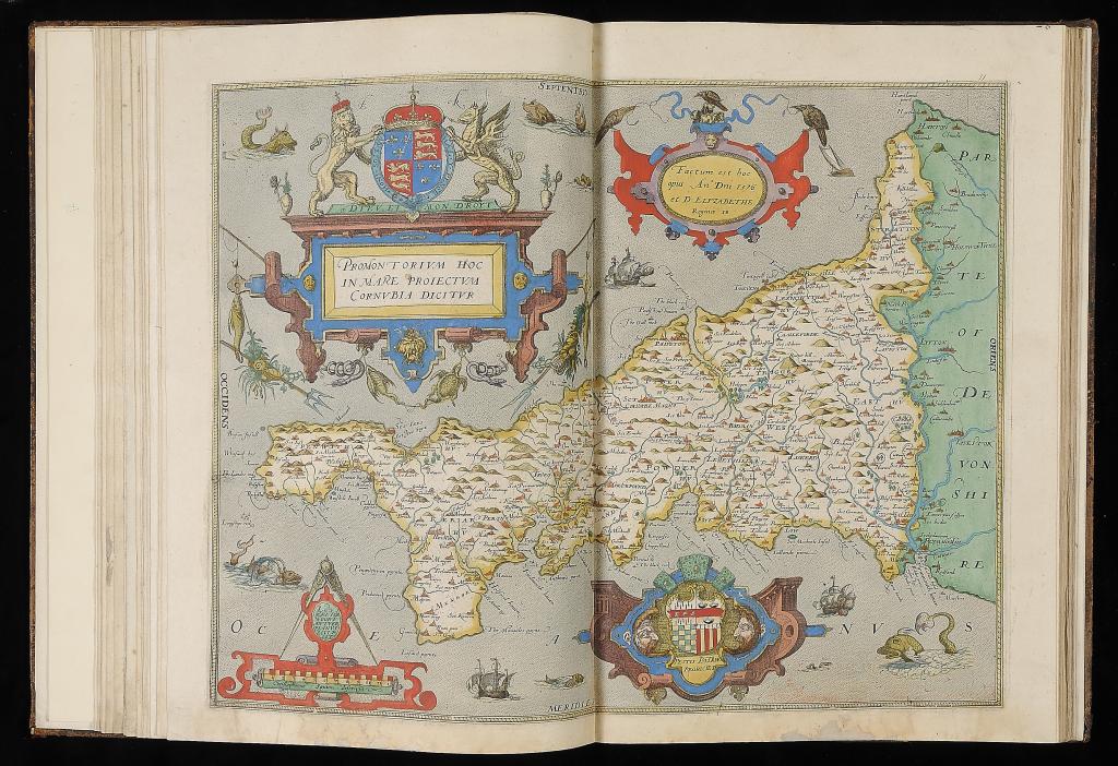 SAXTON (CHRISTOPHER) [ATLAS OF ENGLAND AND WALES] folio, thirty five double page maps, one - Image 2 of 3