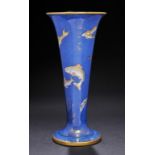 A WEDGWOOD FISH LUSTRE TRUMPET VASE DESIGNED BY DAISY MAKEIG JONES, C1920 29cm h, printed mark,