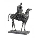 †ROBERT CLATWORTHY, RA (1928-2015) HORSE AND RIDER I, 1954  bronze, from the edition of 8, 34cm h RC