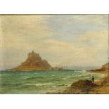 HENRY DAWSON (1811-1878) ST MICHEAL'S MOUNT  signed and dated June 79, signed by the artist's son