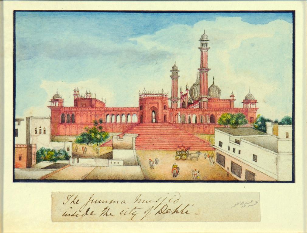 COMPANY SCHOOL, C1840 - THE JUMMA  MASJID, DELHI; TUGLAQ'S TOMB NEAR DEHLI; MOTI MASJID, AGRA; - Image 4 of 4