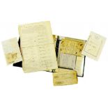 AN INTERESTING COLLECTION OF EARLY 19TH C LETTERS  mainly to and from tradesmen in Mansfield,