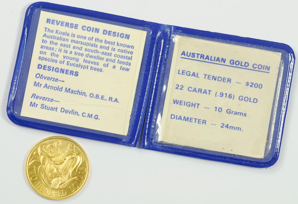 GOLD COIN.  AUSTRALIA TWO HUNDRED DOLLARS 1983 (10G)