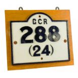 HISTORIC NOTTINGHAM.  GREAT CENTRAL RAILWAY, CAST IRON BRIDGE PLATE 288 (24)  FROM WEEKDAY CROSS