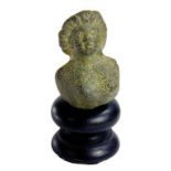 A ROMANO-BRITISH BRONZE MOUNT IN THE FORM OF VENUS, 1ST CENTURY AD, FOUND AT SHEARING HALL, ESSEX