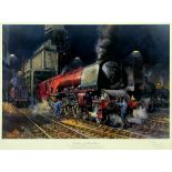 TERENCE CUNEO - THE DUCHESS OF HAMILTON, REPRODUCTION PRINTED IN COLOUR, SIGNED BY THE ARTIST IN