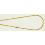 A GOLD NECKLACE, MARKED 9K, 26.3G