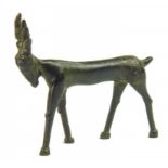 A HITTITE BRONZE MODEL OF A DEER, NORTHERN SYRIA, C1100-700 BC,   8cm h (ex Woolhouse)