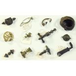 ELEVEN ROMANO-BRITISH BRONZE ANTIQUITIES, 1ST-4TH CENTURY AD,  EXCAVATED IN  NOTTINGHAMSHIRE,