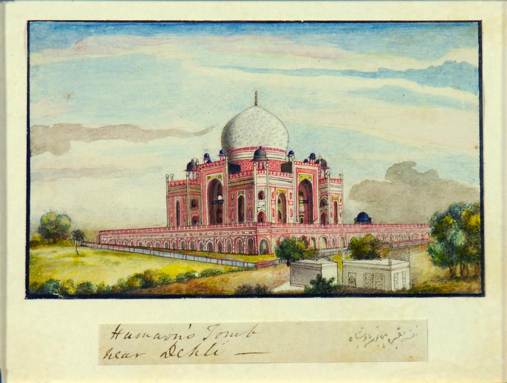 COMPANY SCHOOL, C1840 - THE JUMMA  MASJID, DELHI; TUGLAQ'S TOMB NEAR DEHLI; MOTI MASJID, AGRA;