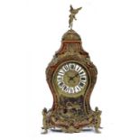 A FRENCH ORMOLU MOUNTED BOULLE BRACKET CLOCK IN LOUIS XV STYLE,  19TH C the bell striking movement