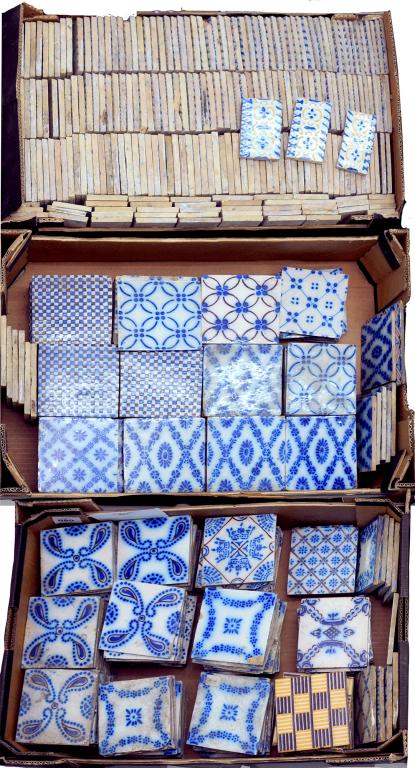 FOUR HUNDRED AND SIXTY ONE DUTCH FOUR INCH AND FOUR X TWO INCH MAINLY BLUE AND WHITE TILES, C1930