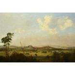 HENRY SMYTH  (FL MID 19TH C) VIEW OF NOTTINGHAM FROM THE WILFORD HILLS  signed and dated 1846, oil