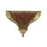 A FRENCH GILT BRASS MOUNTED BOULLE CLOCK-BRACKET IN LOUIS XV STYLE, 19TH C  29cm h; 21 x 40cm ++