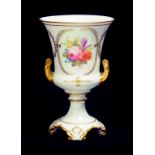 A ROYAL CROWN DERBY VASE, C1911  painted by A Gregory, signed, with a flower spray, the reverse a