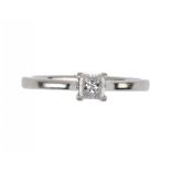 A DIAMOND SOLITAIRE RING  in platinum, size M Sold with GIA Report 14552108: 0.33ct, D colour, VVSII