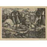 †JOSEPH WEBB, ARE (1908-1962) KENT HOP OASTS; ANNE HATHAWAY'S COTTAGE SHOTTERY  two, etchings, trial