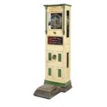 A COIN OPERATED ARCADE WATLING SCALE BY THE WATLING MANUFACTURING CO, CHICAGO, 1903   to weigh 20