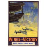 WORLD WAR II POSTERS.  BRITISH HOME FRONT, NATIONAL SAVINGS, twenty two,  one by Howard Pym, printed