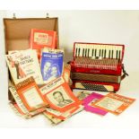 A HORNER PIANO ACCORDION, CASED