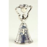 A CONTINENTAL SILVER WAGER CUP IN 17TH CENTURY STYLE, IMPORT MARKED, LONDON 1902, 1OZ