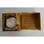 Silver pocket watch in original packagin