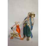 Two Russian ceramic figures