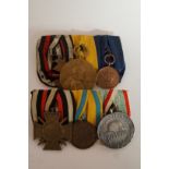 A collection of six various WWI German m