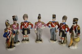 A collection of seven continental milita