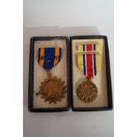 Two American military medals