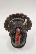 A ceramic turkey tureen