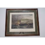 A 19th century framed print of Dover