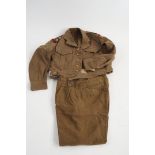 A Royal Engineers jacket and trousers