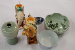 A collection of various oriental items i