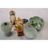 A collection of various oriental items i