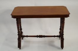 A 19th century mahogany side table